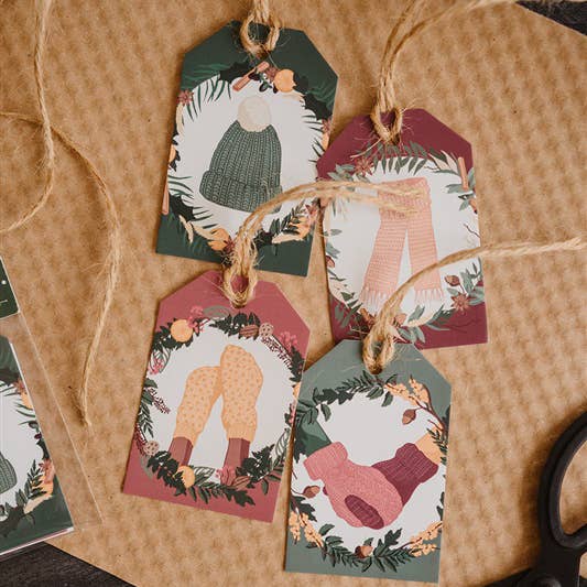 Winter Warmth Gift Tag Set of 4