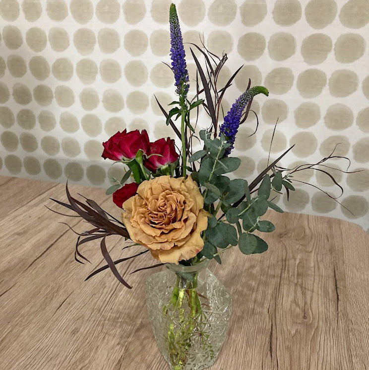 Styled Bud Vases | Florist Design in Fall Colors