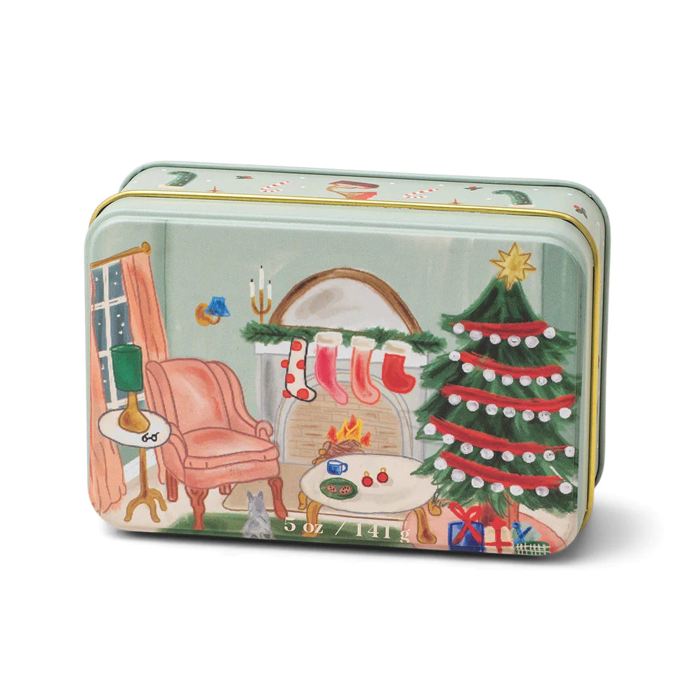 Holiday 5 oz Candle Tin | Persimmon + Chestnut