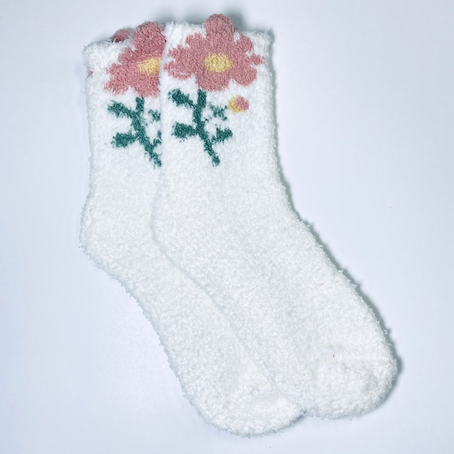 Honey | Floral Cozy Socks