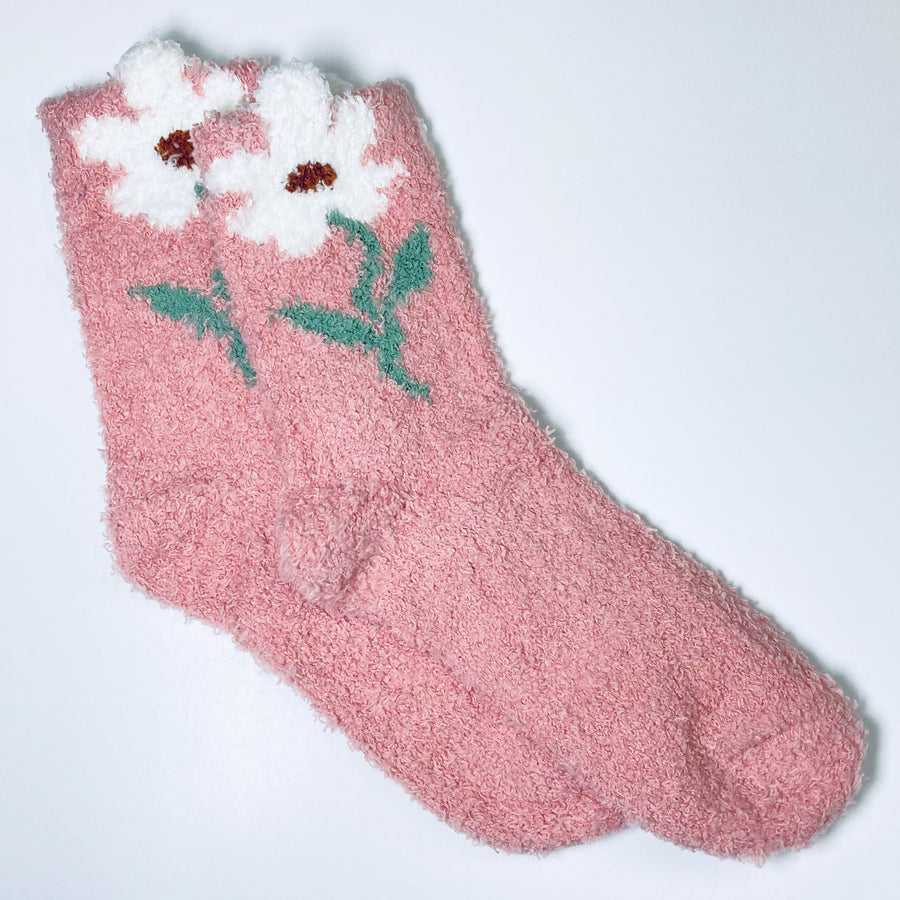 Honey | Floral Cozy Socks
