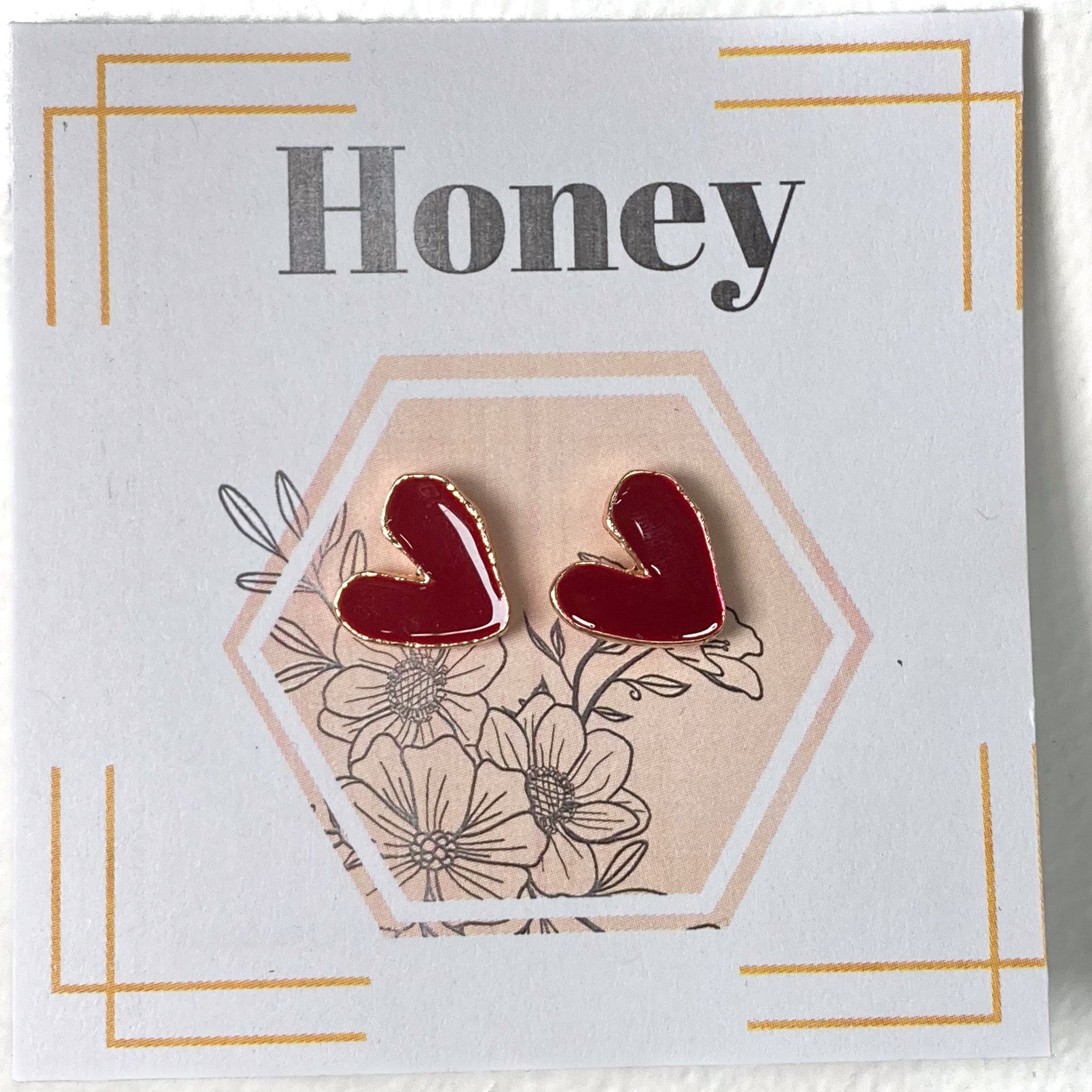 Honey | Valentine's Earrings