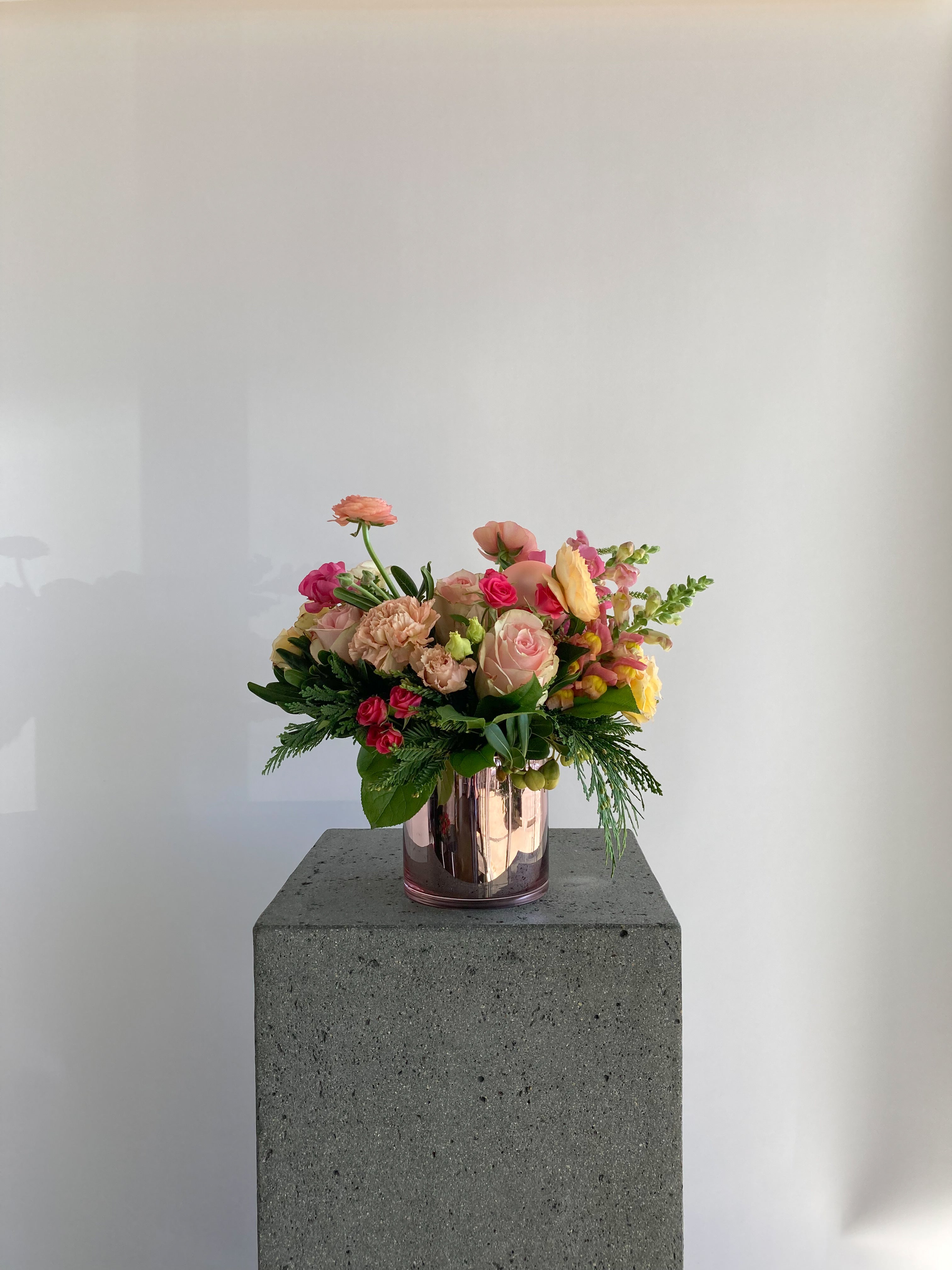 Peppermint Pink | Winter Seasonal Florist Design in Playful Pinks