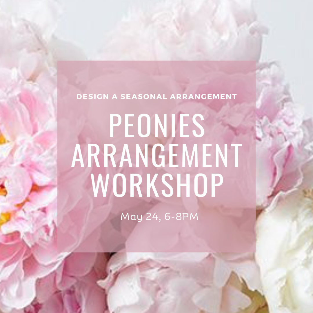 May 24, 2024 | Peonies Floral Arrangement Workshop Ticket