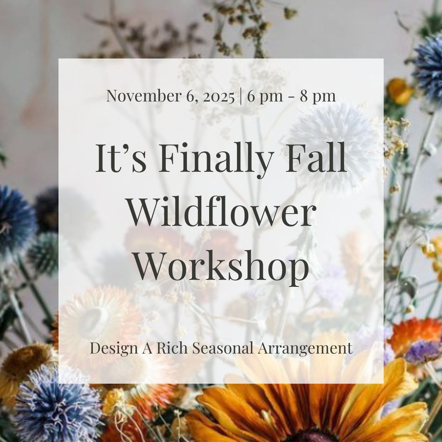 Seasonal floral workshop in Richardson TX with hands-on flower arranging