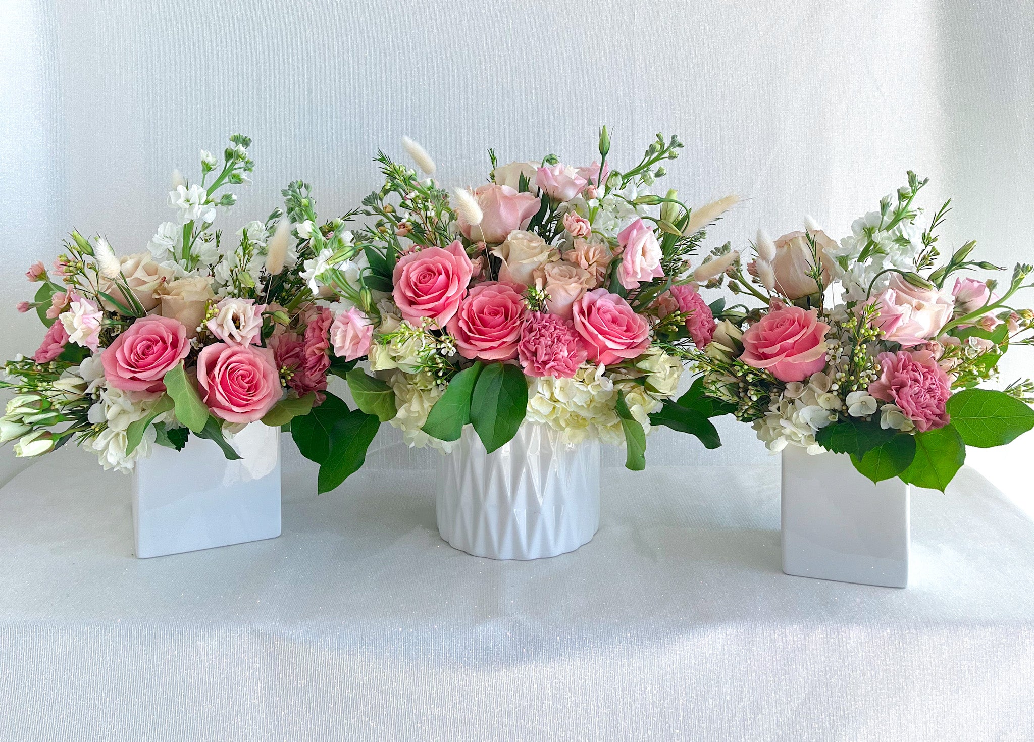 PRE-ORDER VALENTINE'S | Sweetheart - Florist Design in Pink, Ivory + Dried Stems