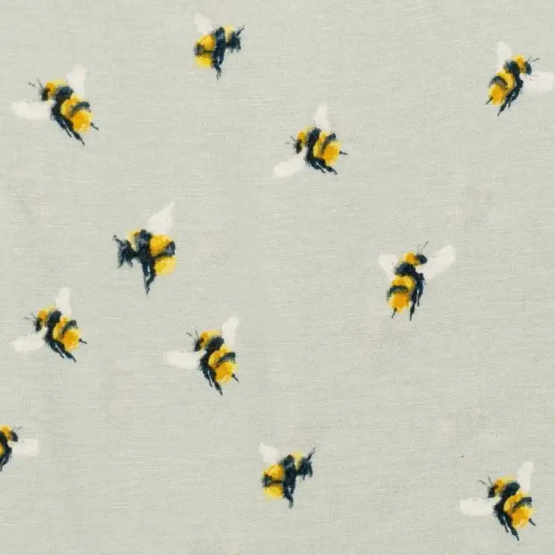 Pattern of bees on a light gray background