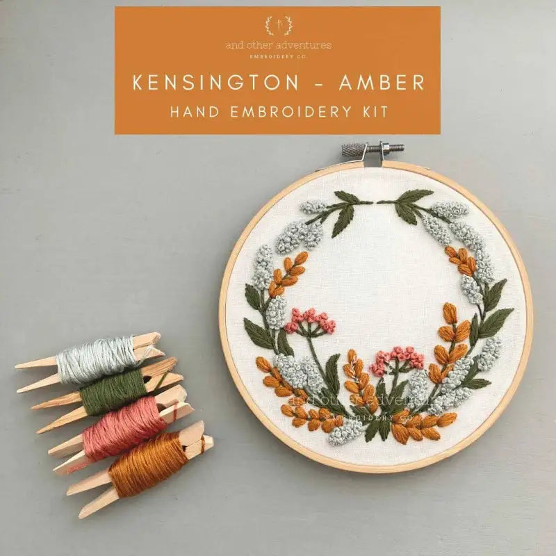Embroidery Kit Avonlea in Terracotta | DIY Stitch Craft Set
