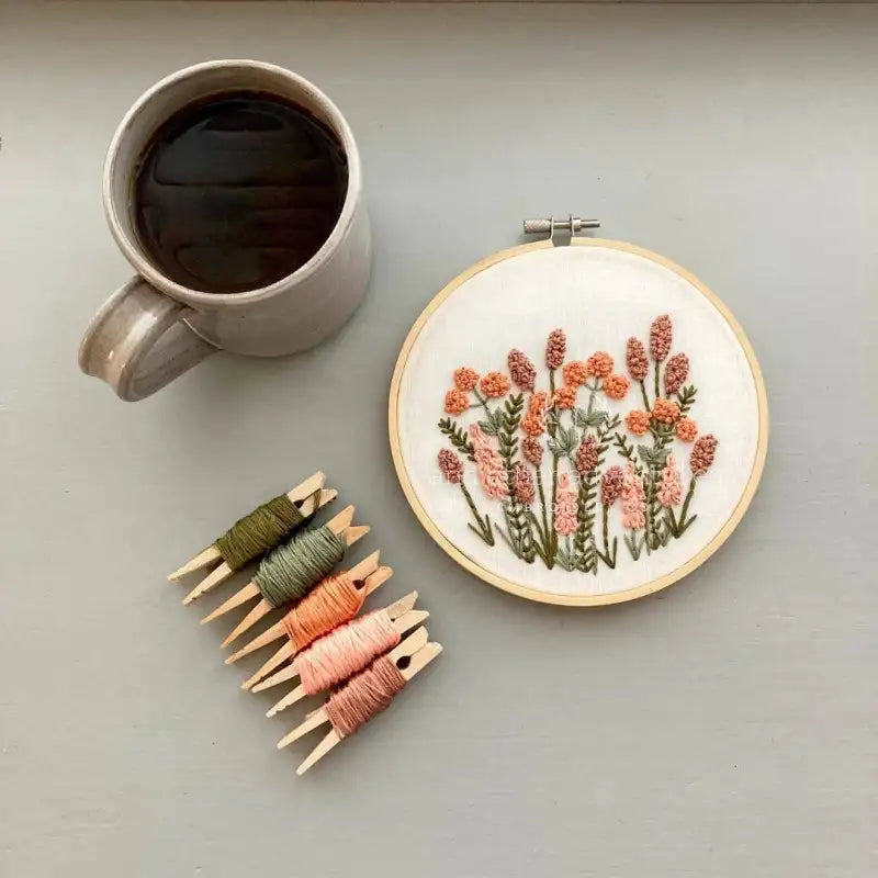 Embroidery Kit Avonlea in Terracotta | DIY Stitch Craft Set