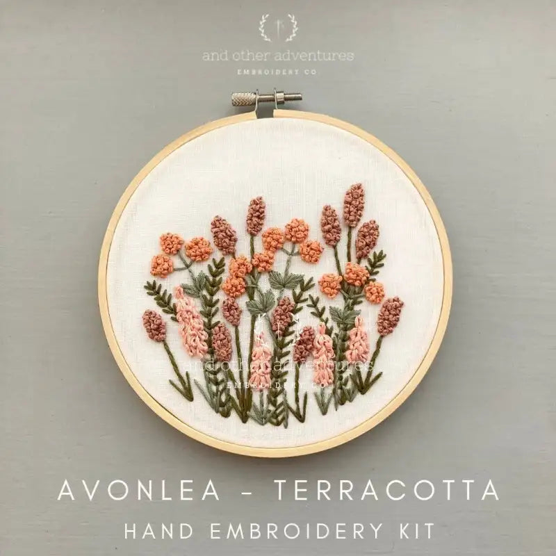 Embroidery Kit Avonlea in Terracotta | DIY Stitch Craft Set