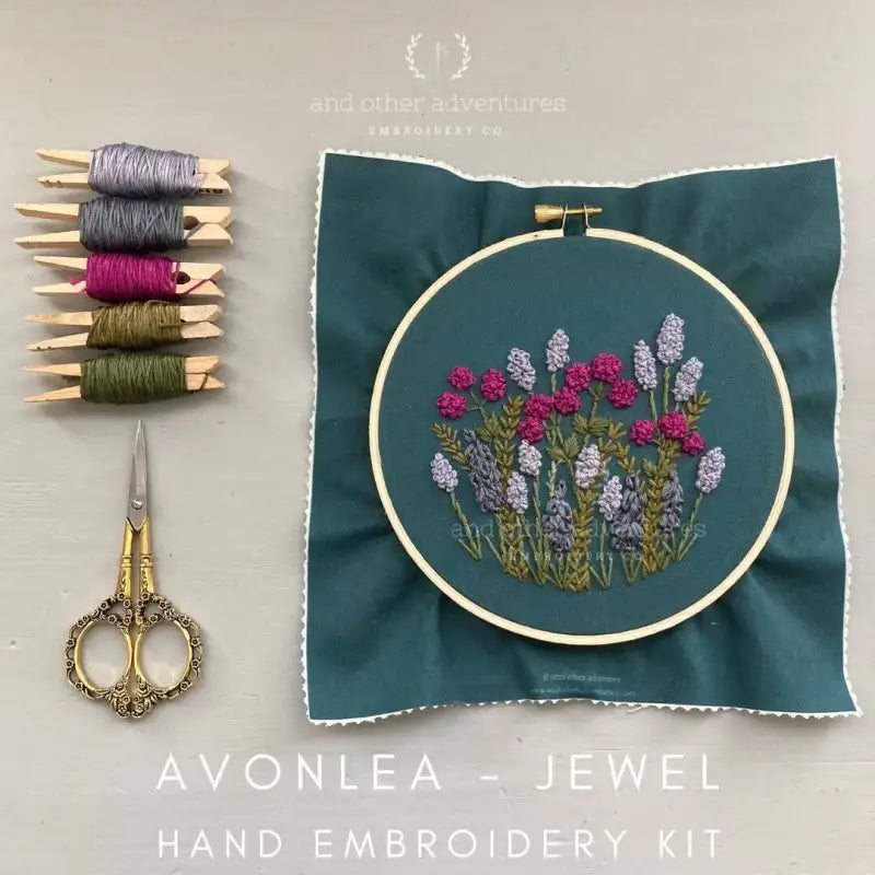 Embroidery Kit Avonlea in Terracotta | DIY Stitch Craft Set