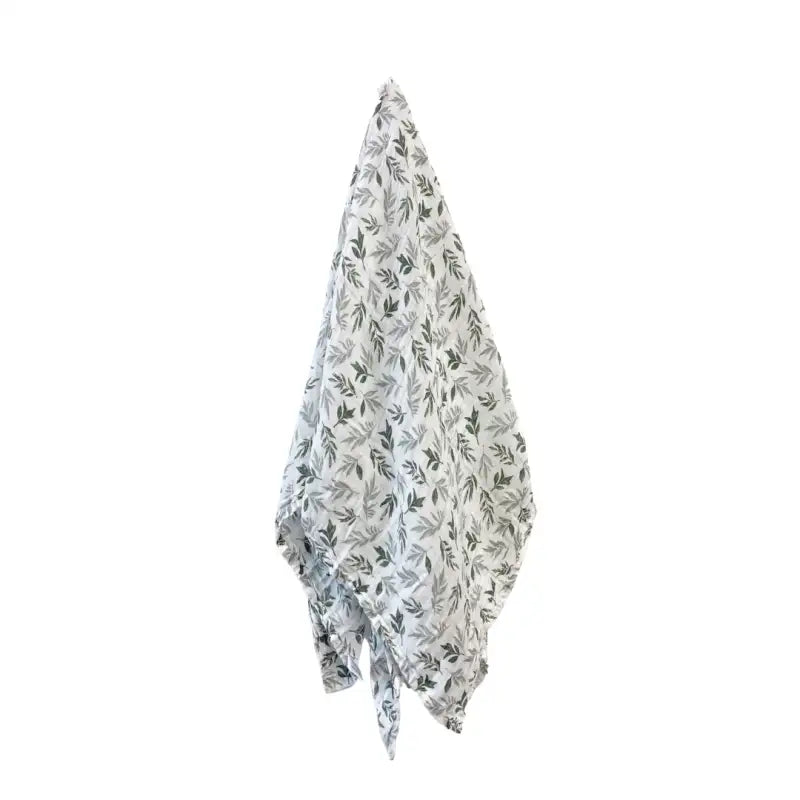 Floral patterned fabric on a white background