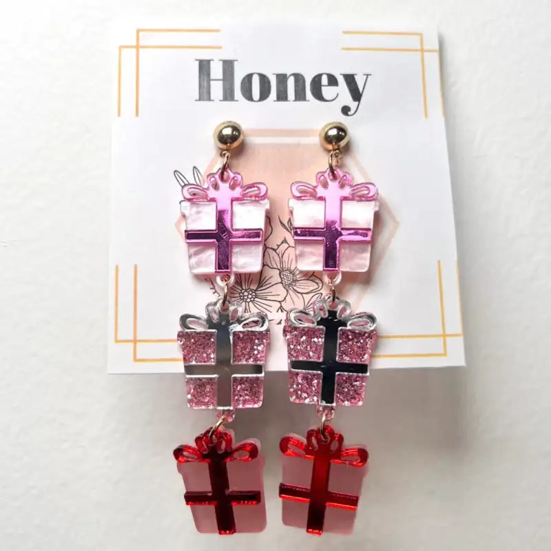 Honey Christmas Earrings | Festive Holiday Jewelry