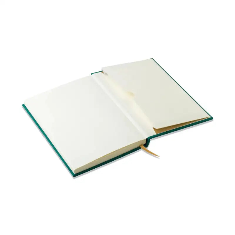 Hard Cover Suede Cloth Journal With Pocket | Lined Notebook