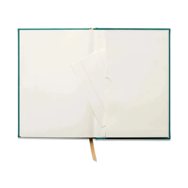 Hard Cover Suede Cloth Journal With Pocket | Lined Notebook