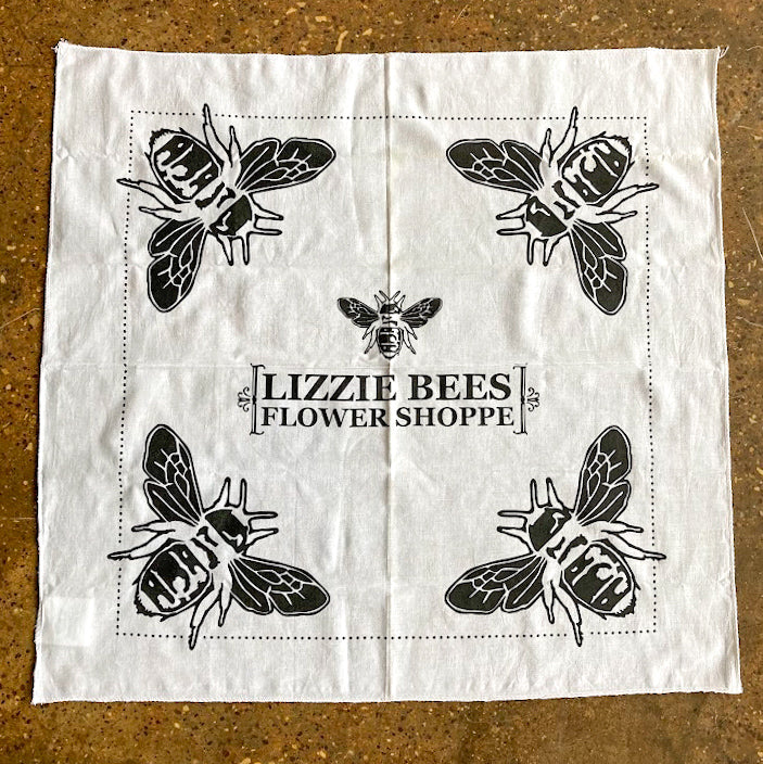 Lizzie Bee's Logo Bandana | Floral Gift & Boutique Accessory