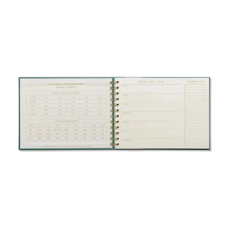 Meal Planner & Market List | Weekly Meal Planning Notebook
