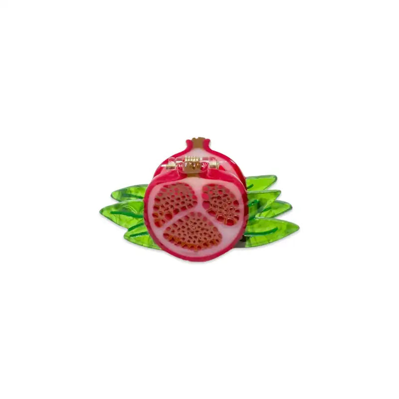 Decorative item with a pomegranate design on a white background