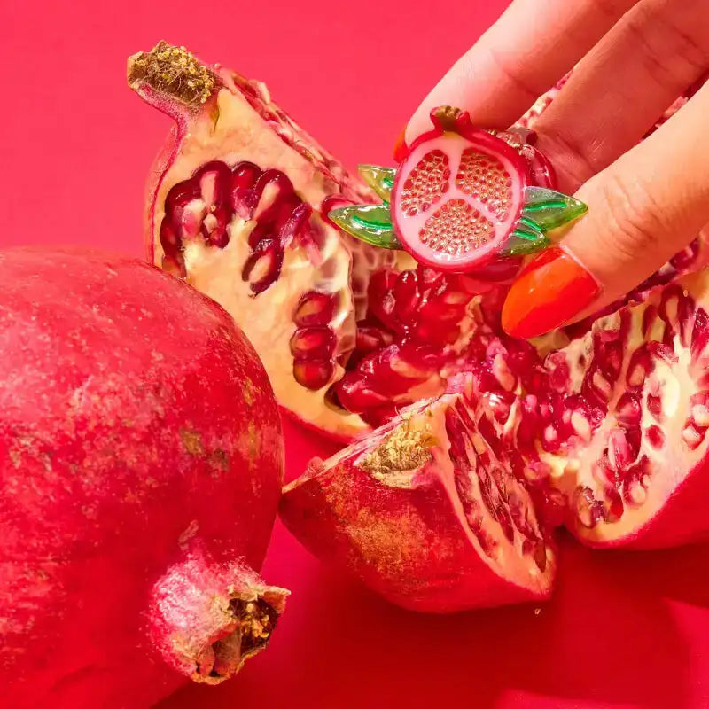 Mini Pomegranate Hair Claw Clip | Cute Fruit-Inspired Hair Accessory