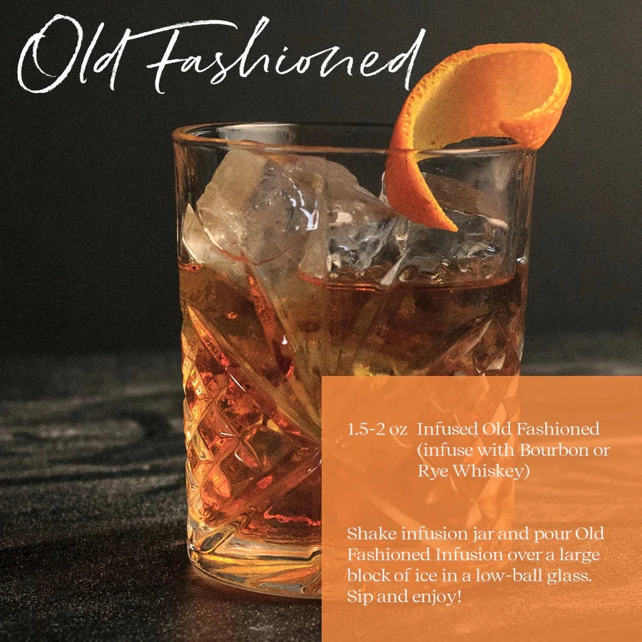 Old Fashioned Cocktail Infuse Jar