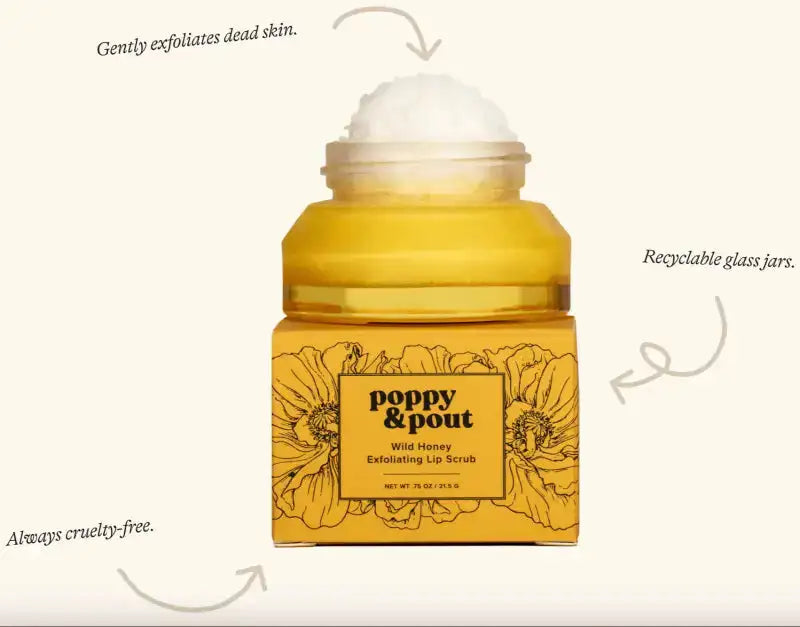 Poppy Pout Natural Lip Scrub