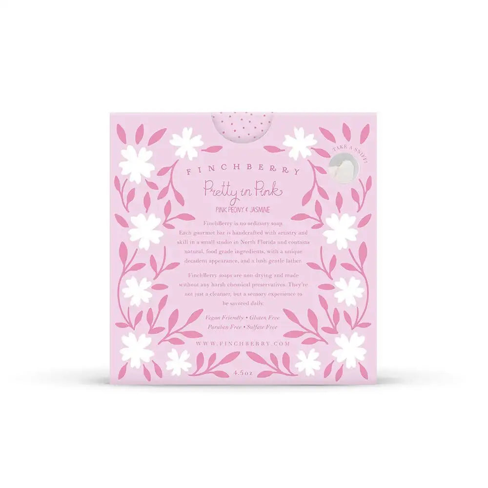 Pretty in Pink Vegan Boxed Soap with Pink Coquette Bow