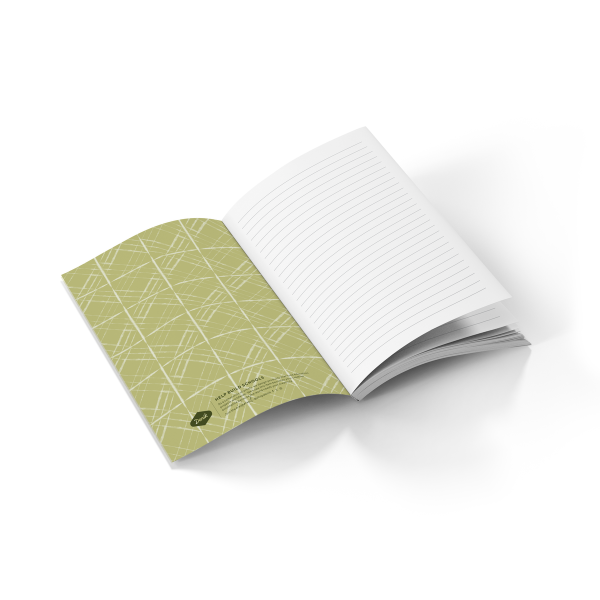 Soft touch layflat notebook journal with smooth cover for everyday writing
