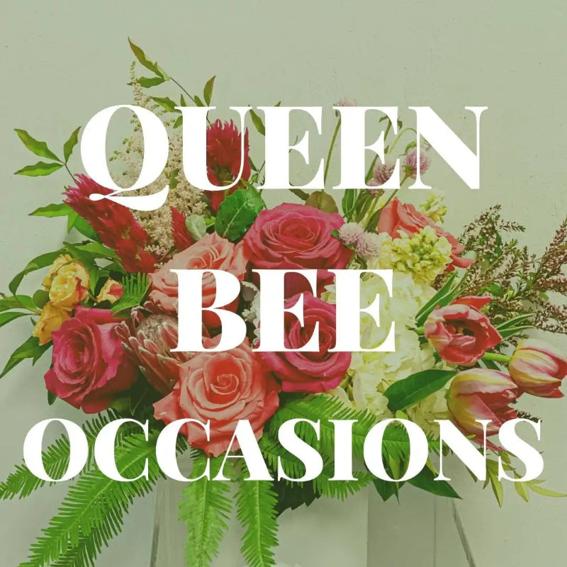 Queen Bee Birthday and More flower subscription with four seasonal floral arrangements by Lizzie Bee’s Flower Shoppe