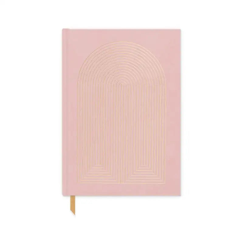 Hard Cover Suede Cloth Journal With Pocket | Lined Notebook