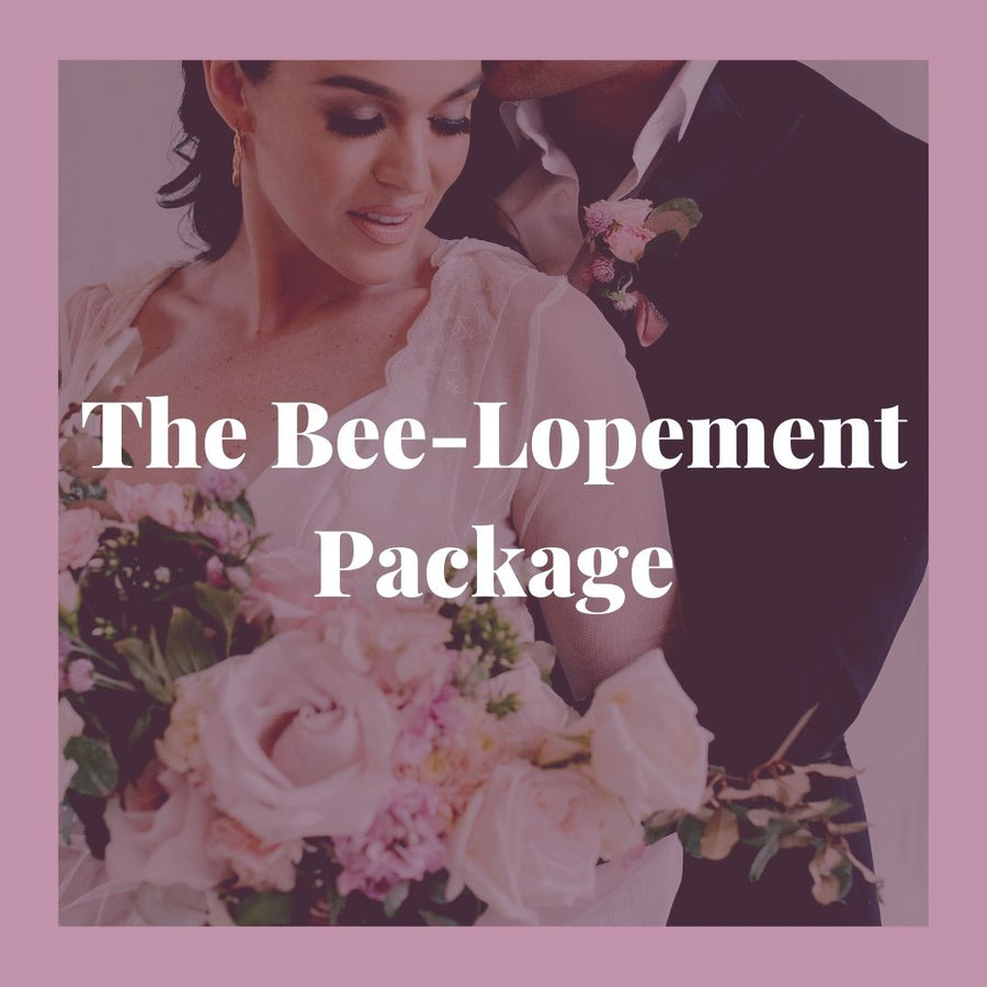 Hive Collection: The Bee-Lopement Package in Soft Berry Buzz |  - Lizzie Bee's Flower Shoppe