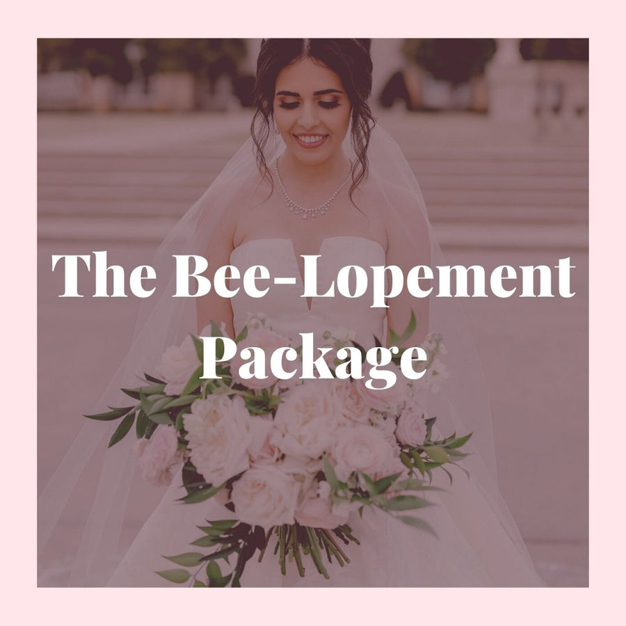 Hive Collection: The Bee-Lopement Package in Blushing Bee |  - Lizzie Bee's Flower Shoppe
