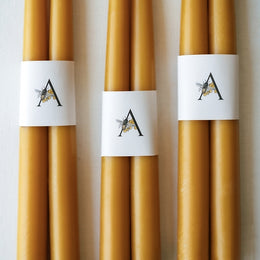 100% Pure Beeswax Tapers