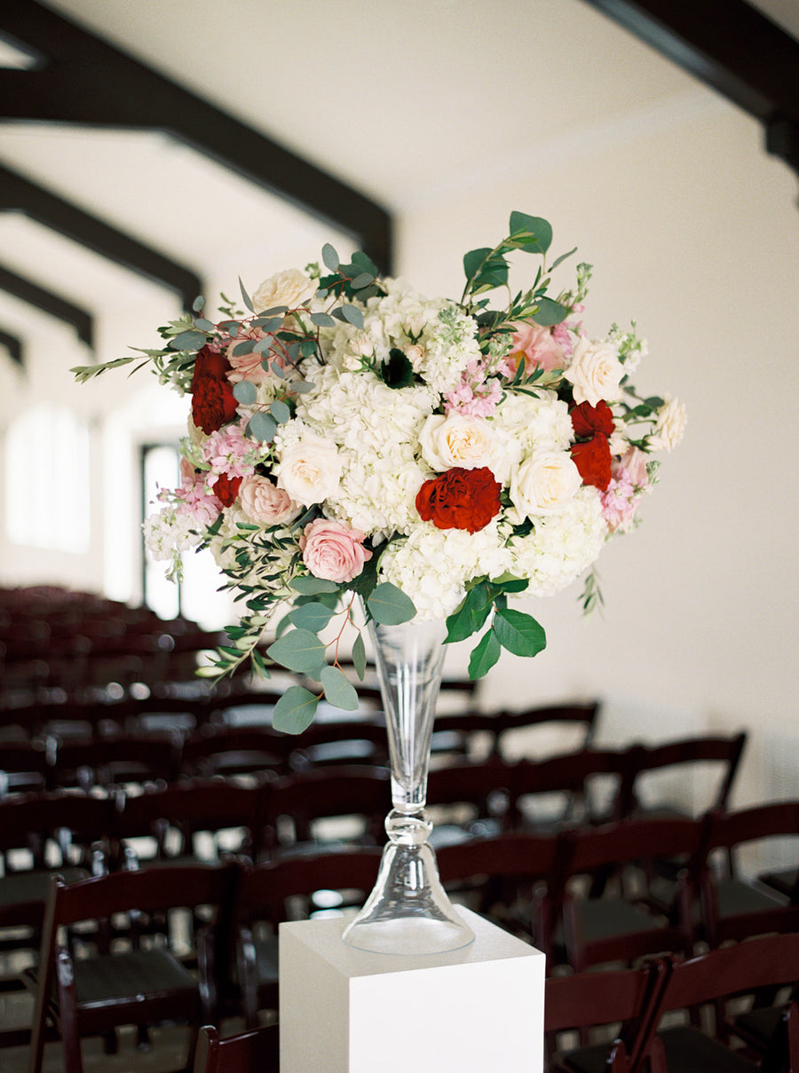 Hive Collection: Large Altar Arrangement in Royal Romance |  - Lizzie Bee's Flower Shoppe
