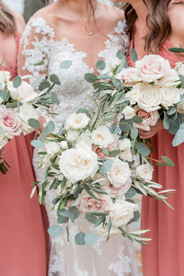 Hive Collection: Bridesmaid Bouquet in Blushing Bee |  - Lizzie Bee's Flower Shoppe