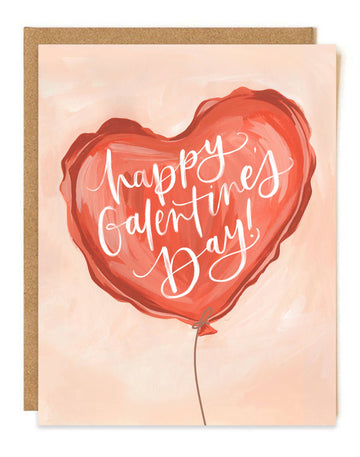 Galentine's Balloon Valentine's Day Greeting Card
